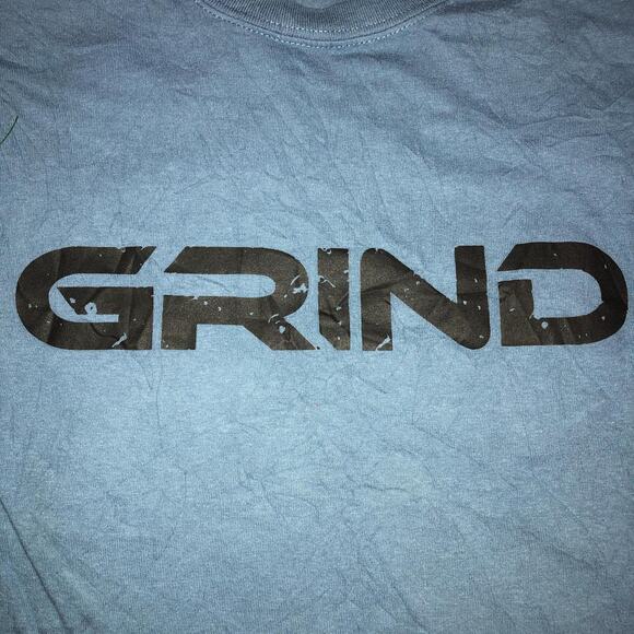 Men’s Blue ‘Grind’ Graphic Number Tee - Picture 3 of 5